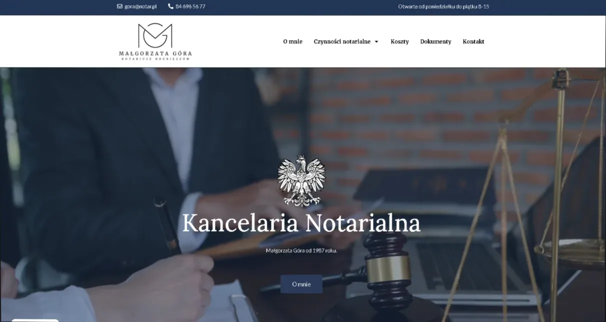 Strona główna: Kancelaria Notarialna Małgorzata Góra